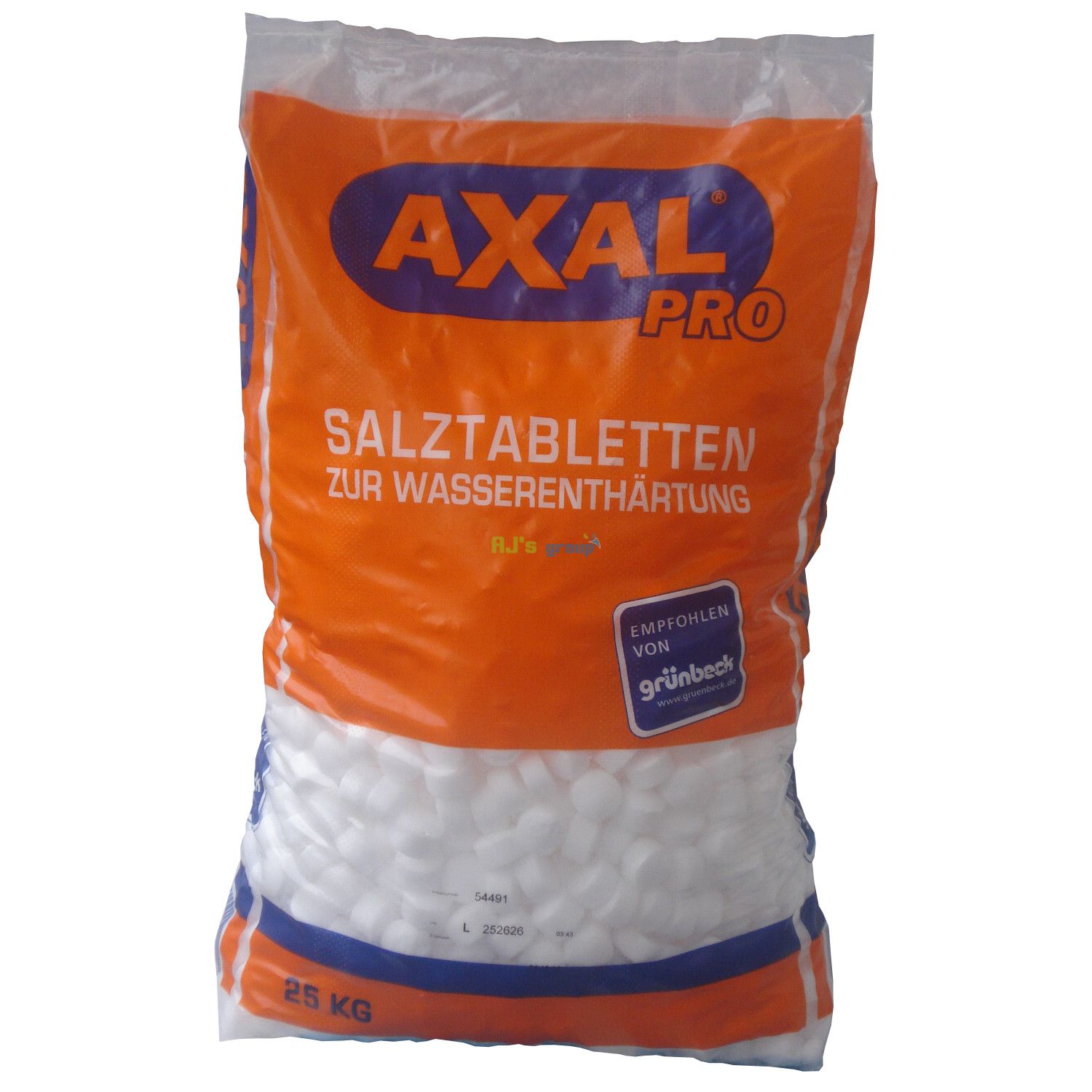 Axal Sel Axal Pro 25 Kg – Sel pour adoucisseur d’eau Axal – BYTKCK